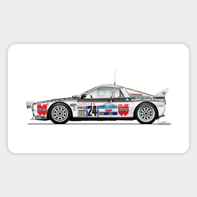 Cunico / Bartolich - Targa Florio 1983 Sticker by Vanillah